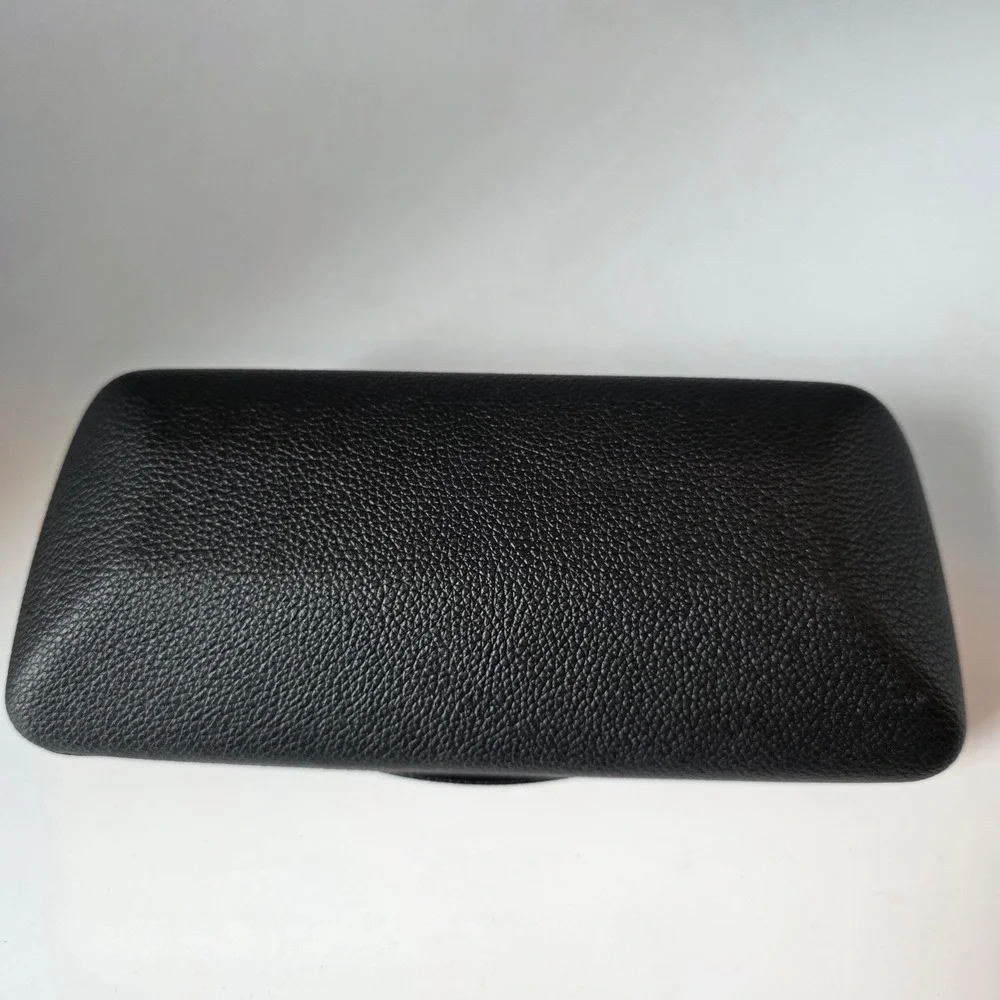 Balenciaga Black Pebbled Leather Sunglasses Case Hard Shell Clamshell Logo